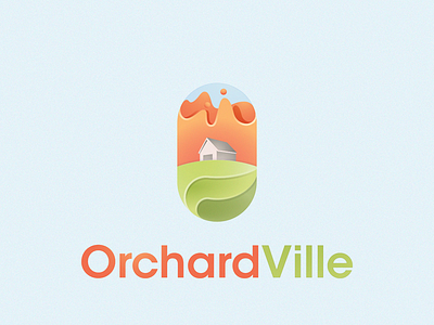 Orchardville Fantasy Logo branding design illustration logo vector
