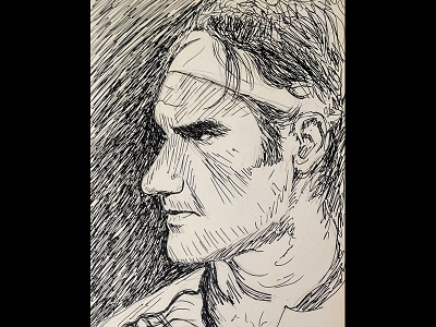 Roger illustration portrait