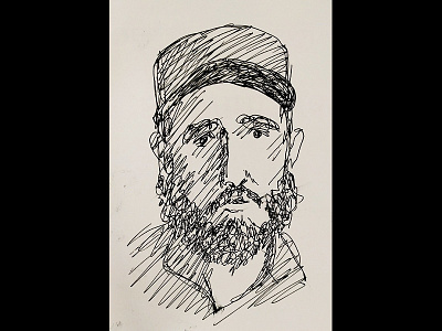 Fidel illustration portrait
