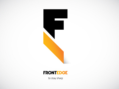 Frontedge Logo application branding consultancy frontedge interface logo