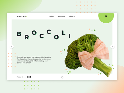 Broccoli Web branding broccoli colour design designs dribbble green smooth typography ui web web design webdesign website website design