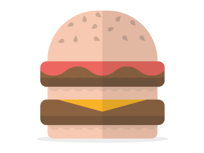 Juicy Burger burger icon simple vector