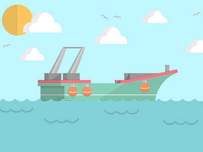 Whaling Ship by Jason Smith on Dribbble