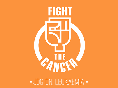 Fight The Cancer cancer fight leukaemia orange logo orange