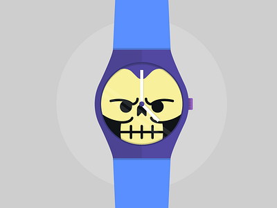 Skeletor Watch design he man simple skeletor watch