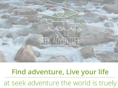 Seek Adventure website design