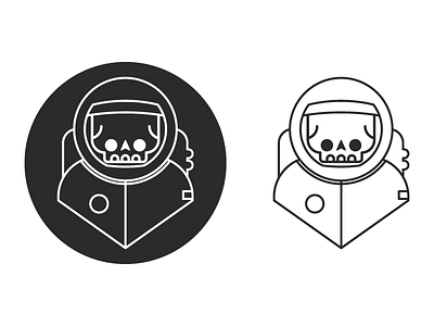 Dead In Space astronaut dead icon skull space