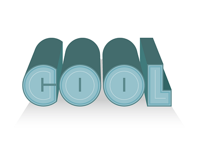 CooOoool! cool dimention simple type typography
