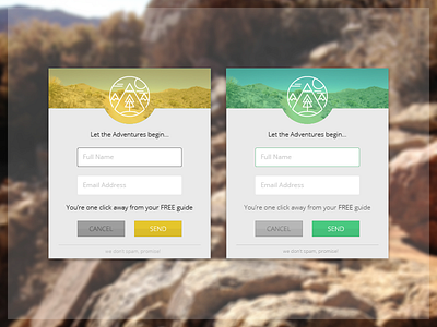 Adventure Submit Widget adventurer clean icon interface logo simple ui