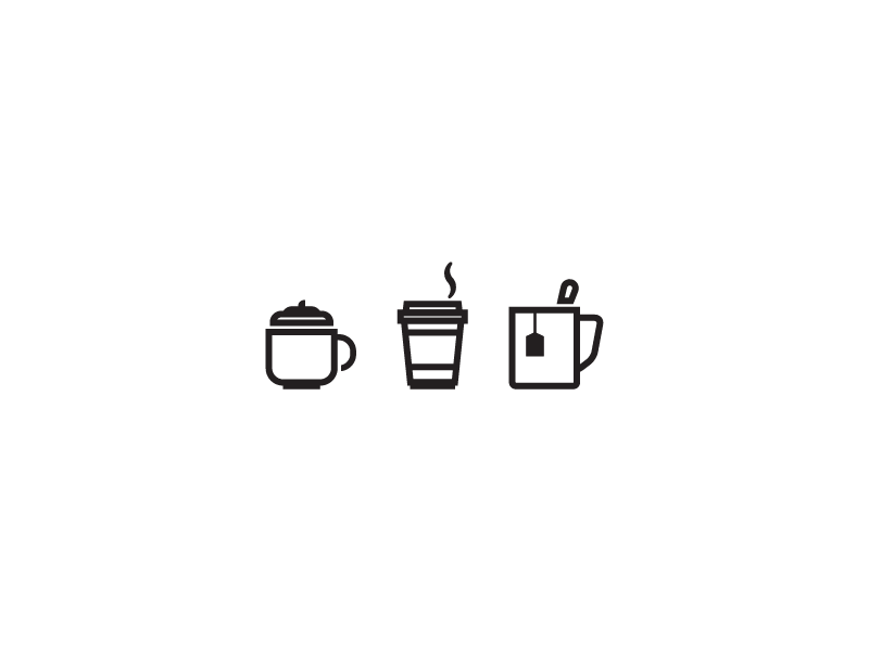 Weekly Icons - Hot Beverages by Jason Smith on Dribbble