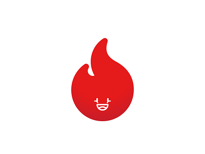 Flamey character fire flame red shapely