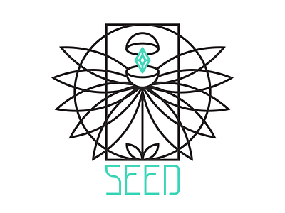 Seed - Motif branding illustration line work logo motif seed