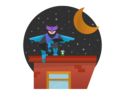 NightOwl Guy - The Return of... character design illustration man night owl superhero