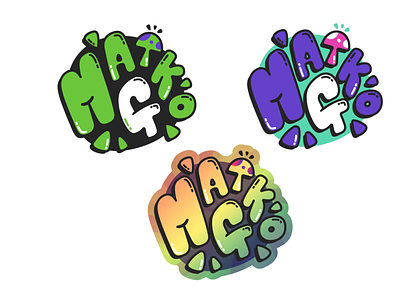 Maiko G - Branded Logo branding colorful fun graffiti logo motif mushroom psychodelic