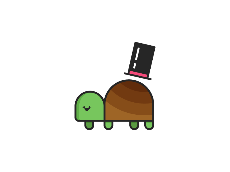 Top Hat Turtle by Jason Smith on Dribbble