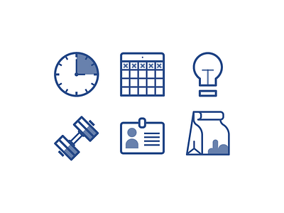 Work And Play Icons