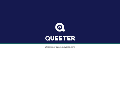 Quester - Search Engine of The Adventurous! branding concept motif search search engine spy glass ui user interface