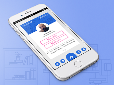 Suits U App app application design freelance job app mobile profile ui ux