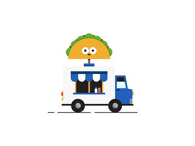 Taco Trucks 4Eva character co motion illustration motion sauce sign taco truck