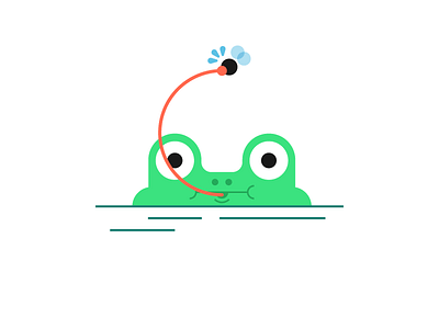 Frogggg animation character co motion fly frog motion tongue