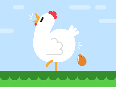 Chick Chick animation project character chicken co motion project egg illustration lay one motion