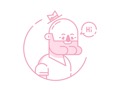 Avatar Me avatar beard chap character hat illustration man profile selfie