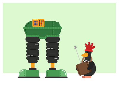 Feathers McGraw (Wallace & Gromit) by Hello Hello Fo on Dribbble