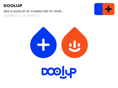 Doolup Branding branding character collaboration design drop duo identity logo team typography