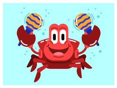 DCC - Sebastian character crab crustacean disney doolup little mermaid maracas sebastian under the sea