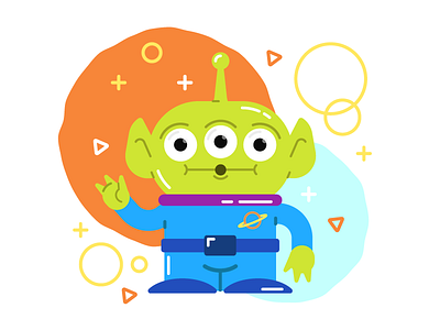 DCC - Ooo Alien alien bright character cute design doolup fun squeak toy toy story