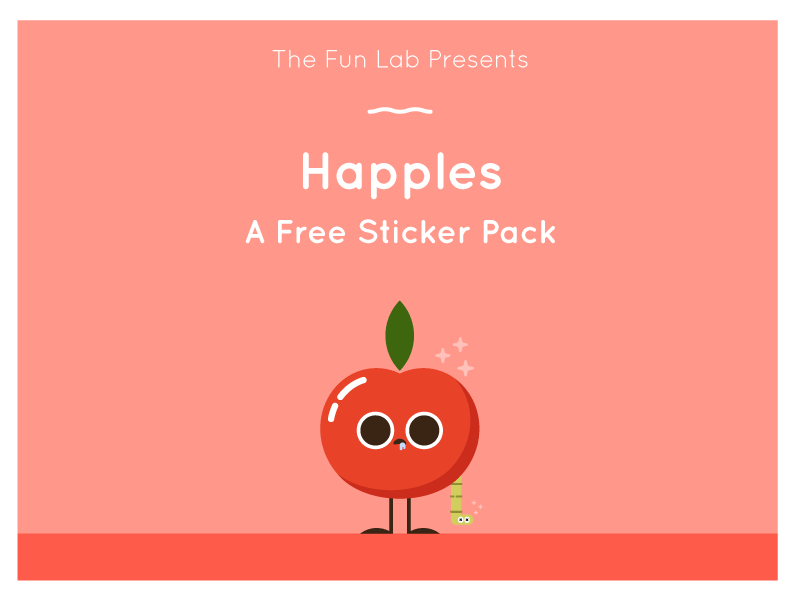 Happles Sticker Pack app store apple character dazed free happle happy ios sticker sticker pack