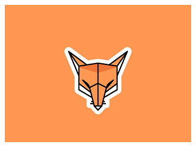 Fox animal fox icon iconography logo motif nature sticker