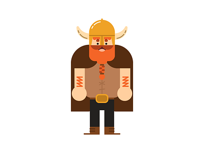 Vikingining beard character design helmet horns oldie timey viking