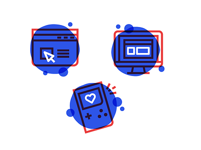 Maker Spot illos browser computer desktop device gameboy iconography make monitor spot illustration tech