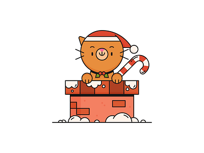 Chimney Kitty cat character chimney christmas cute kitty santa