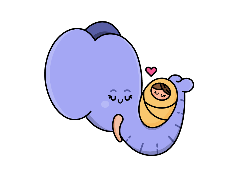 Download Elephant Mama by Jason Smith on Dribbble