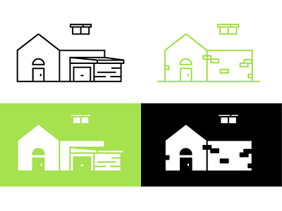 Line House house illustration lineart lines logo monogram simple