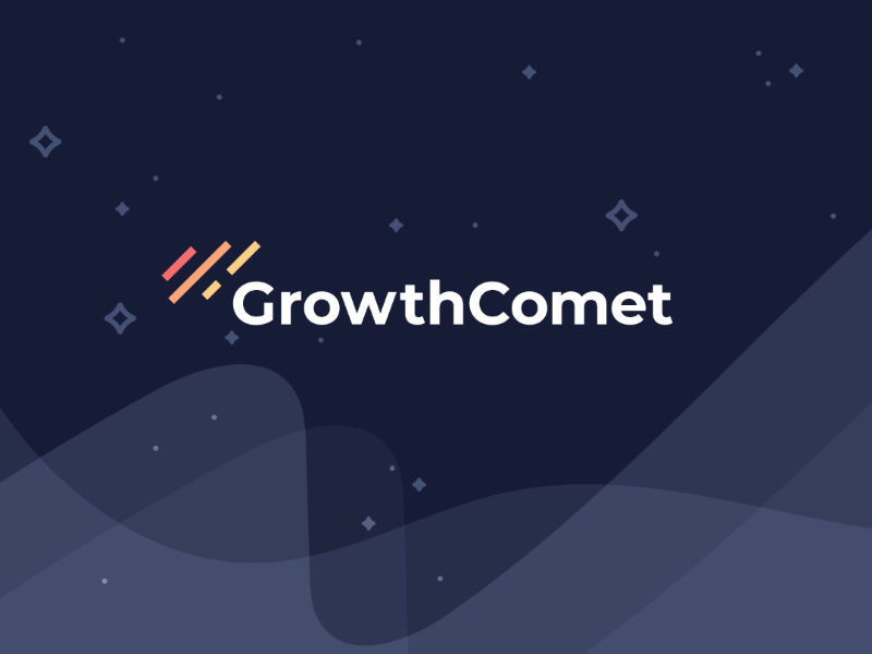 GrowthComet - Branding brand identity comet motif cosmic space branding logo growthcomet