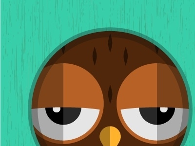 Just leave me alone... character design grumpy illustration owl vector
