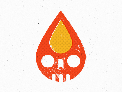 Flame With Dotty Dots flame free freebie icon screen print skull texture tutorial vector