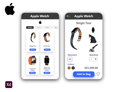 Apple Watch adobe xd apple applewatch beginner design feedback mobile app ui design uiux