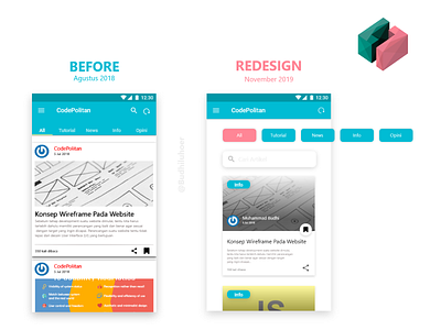 Redesign - Codepolitan Mobile App adobe xd android app codepolitan mobile app redesign ui ui design uiux ux ux design