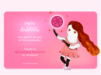 Hello Dribbble! draft dribbble dribbble invite first shot illustration invite thank you ticket