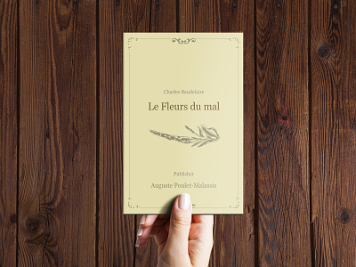 Book Design Cover - Les Fleurs du mal book cover design french