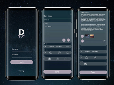 UI Challenge - Dream App