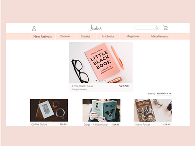 Web Design - Bookstore