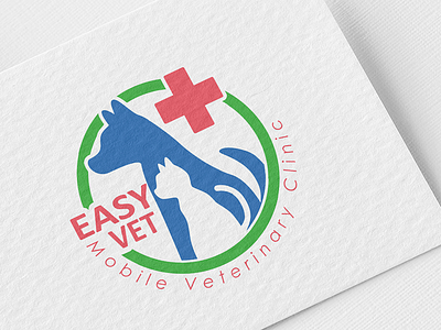 EasyVet Identity Logo clinic concept identity logo