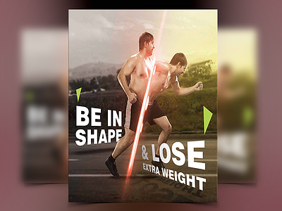 Be in shape, Fitness ad teaser branding campaign concept design fitness teaser thin weight