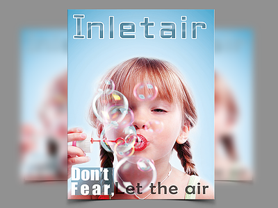 Inletair.. don't fear, let the air branding brochure campaign concept design identity