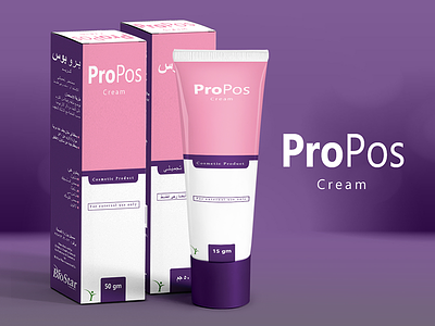 ProPos Cream tube & box beauty concept cosmetic cream package skin tube